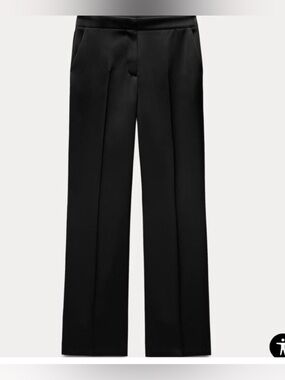 Satin Pants for Women — Black